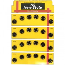 Набір кнопок пришивних чорних металевих 10 мм