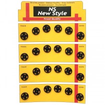 Набір кнопок пришивних чорних металевих 11 мм