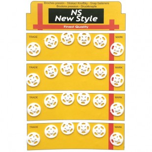 Набір кнопок пришивних білих 13 мм