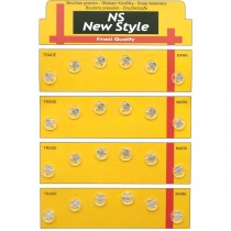 Набір кнопок пришивних прозорих 8 мм