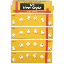 Набір кнопок пришивних білих 8 мм