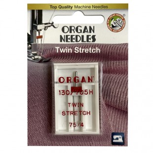 Игла двойная Organ Super Stretch №75/4.0