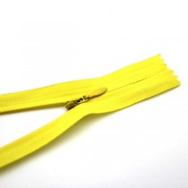 Блискавка потаємна нероз’ємна 18 см лимонна №028