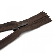 Блискавка потаємна нероз’ємна 18 см темно-коричнева №047