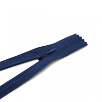 Блискавка потаємна нероз’ємна 18 см синя №070