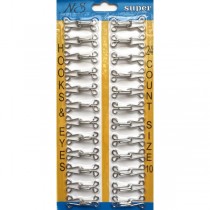 Гачок металевий срібний №10