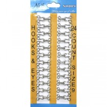 Гачок металевий срібний №9