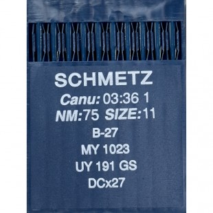 Набір голок Schmetz B-27 № 75