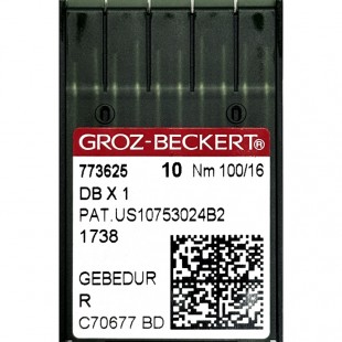Набор игл Groz-Beckert DB x 1 №100 Gebedur