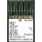 Набор игл Groz-Beckert DB x 1 №65 SES Gebedur