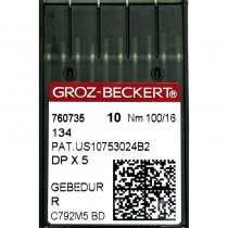 Набор игл Groz-Beckert DP x 5 №100 Gebedur