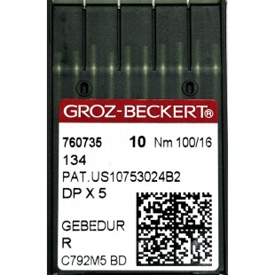 Набор игл Groz-Beckert DP x 5 №100 Gebedur