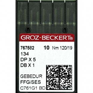 Набор игл Groz-Beckert DP x 5 №120 SES Gebedur