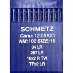 Набор игл Schmetz TF x 34 LR № 100