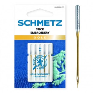 Набор игл Schmetz Gold Embroidery №90