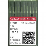 Набор игл Groz-Beckert DP x 5 №100 SES