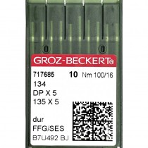 Набор игл Groz-Beckert DP x 5 №100 SES