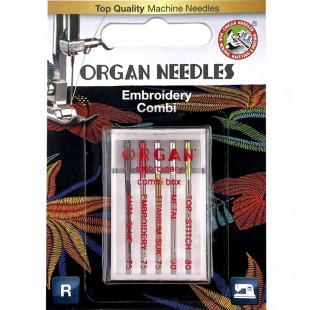 Набор игл Organ Embroidery Combi Box