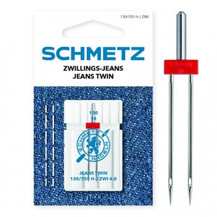 Игла двойная Schmetz Jeans №100/4,0