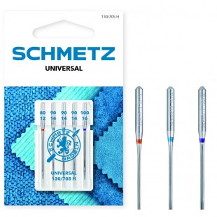 Набор игл Schmetz Universal №80-100 (1x80, 3x90, 1x100)