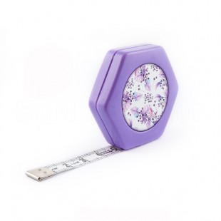 Сантиметр автоматический двусторонний лиловый с магнитом