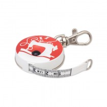 Сантиметр автоматичний червоний (брелок)